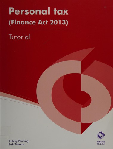 Cover for Personal tax (Finance Act 2013), for assessments from January 2014