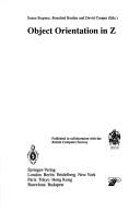 Cover for Object Orientation in Z (Workshops in Computing)