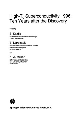 Cover for High-Tc Superconductivity 1996: Ten Years after the Discovery