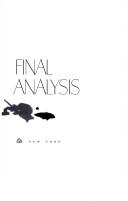 Cover for Final analysis.