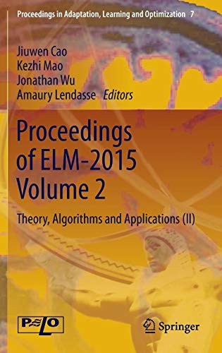 Cover for Proceedings of ELM-2015 Volume 2