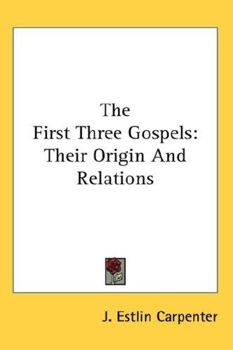Cover for The First Three Gospels