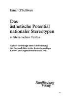 Cover for Das ästhetische Potential nationaler Stereotypen in literarischen Texten
