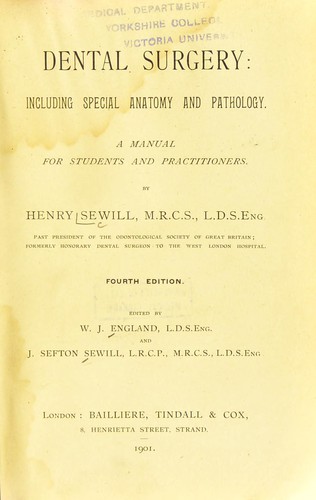 Cover for Dental surgery