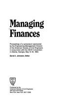 Cover for Managing finances