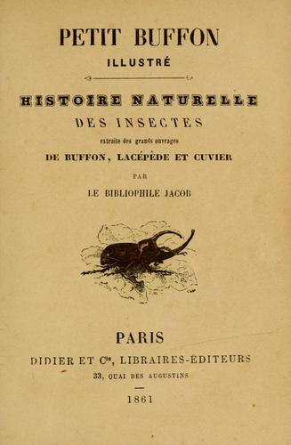 Cover for Petit Buffon illustré.
