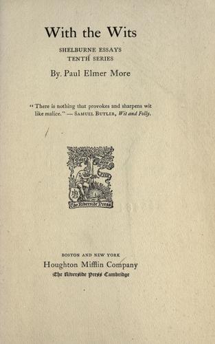 Cover for With the wits