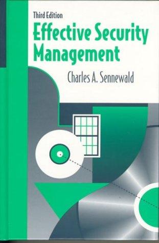 Cover for Effective security management