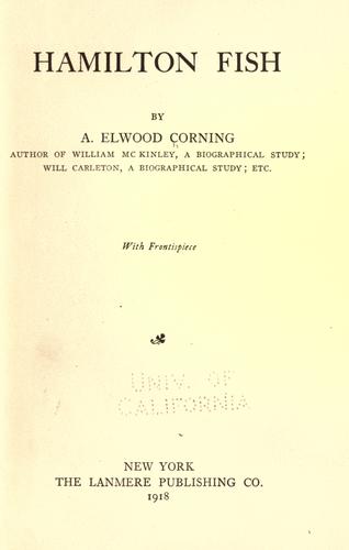 Cover for Hamilton Fish