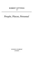 Cover for People, places,personal