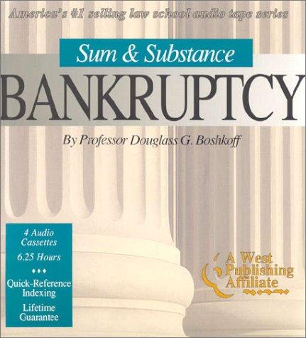 Cover for Bankruptcy (The "Outstanding Professor" Audio Tape Series)
