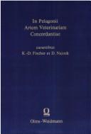 Cover for In Pelagonii Artem veterinariam concordantiae