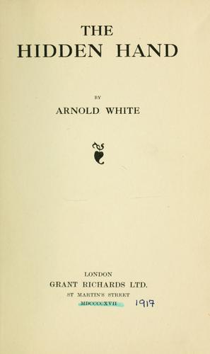 Cover for The hidden hand