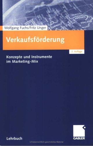 Cover for Verkaufsförderung. Konzepte und Instrumente im Marketing- Mix.