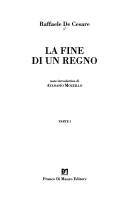 Cover for La fine di un regno