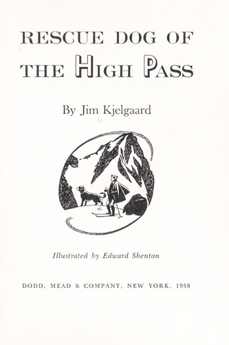Cover for Rescue dog of the high pass