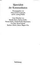 Cover for Materialität der Kommunikation