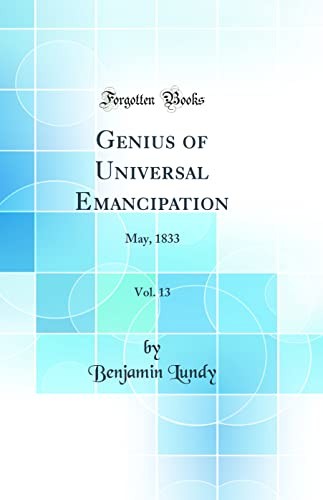 Cover for Genius of Universal Emancipation, Vol. 13