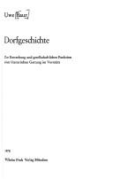 Cover for Dorfgeschichte