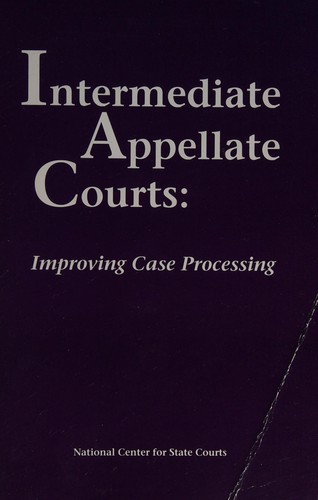 Cover for Intermediate appellate courts
