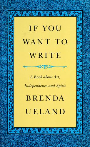 Cover for If you want to write