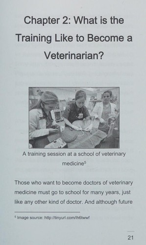 Cover for Career as a veterinarian