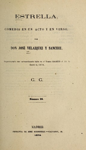 Cover for Estrella