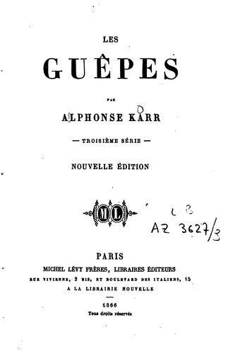 Cover for Les guêpes