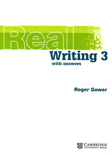 Cover for Real writing