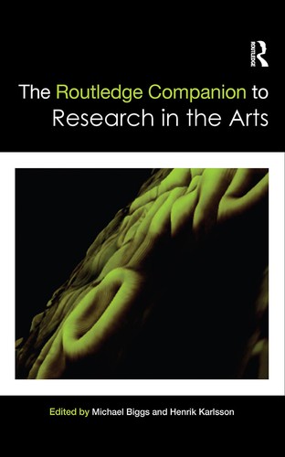 Cover for The Routledge companion to research in the arts