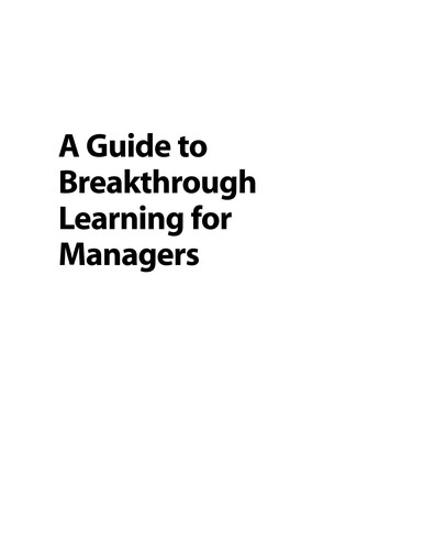 Cover for Getting your money's worth from training and development
