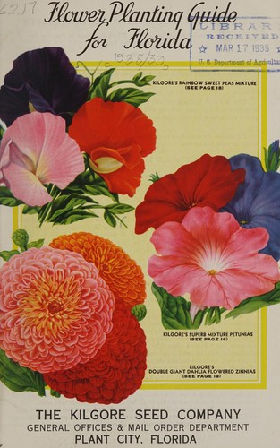 Cover for Flower planting guide for Florida