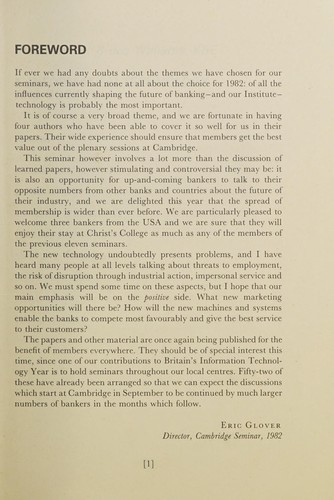 Cover for The Banks and technology in the 1980s