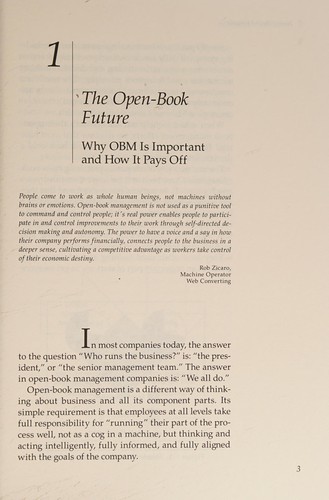 Cover for The open-book management field book