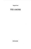 Cover for Per amore