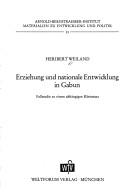 Cover for Erziehung und nationale Entwicklung in Gabun