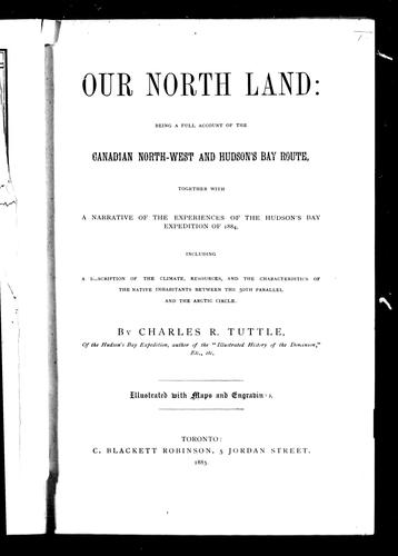 Cover for Our north land
