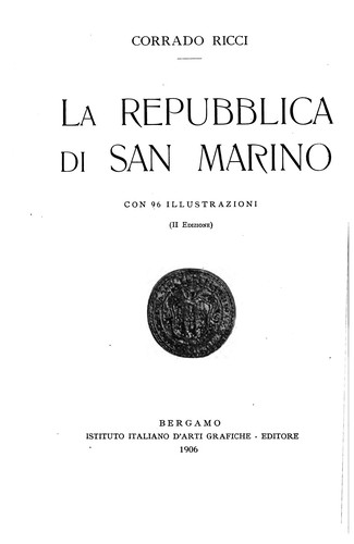 Cover for La repubblica di San Marino