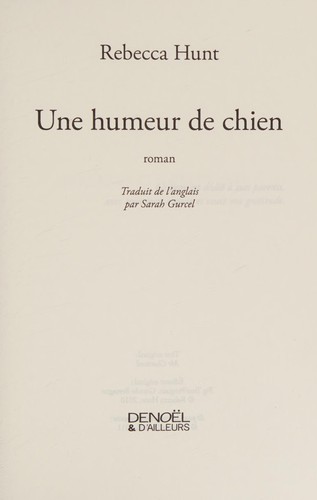 Cover for Une humeur de chien