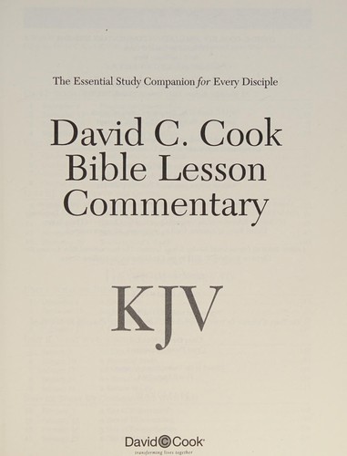Cover for David C. Cook's KJV Bible Lesson Commentary 2015-16
