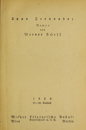 Cover for Juan Fernandez