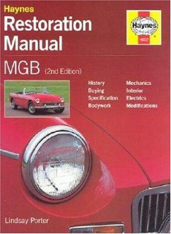 Cover for MGB Restoration Manual (Restoration Manuals)