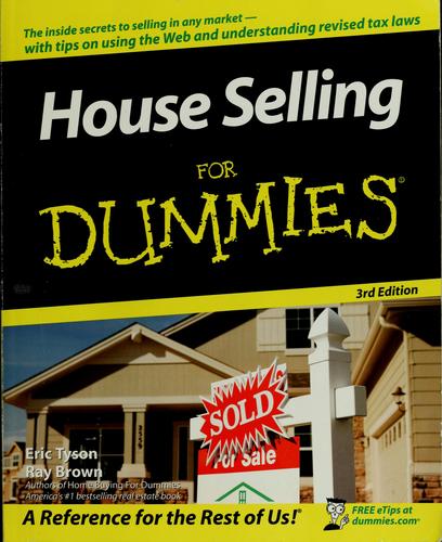 Cover for House selling for dummies