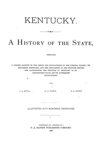 Cover for Kentucky