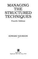Cover for Managing the structured techniques