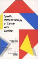Cover for Specific immunotherapy of cancer with vaccines