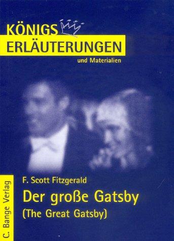 Cover for Der große Gatsby. Erläuterungen und Materialien.
