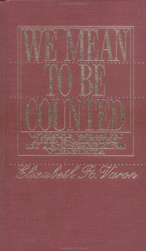 Cover for We mean to be counted