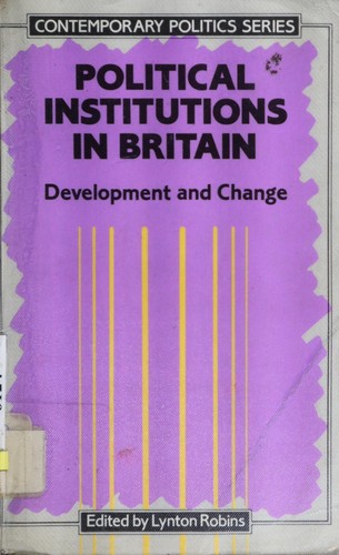 Cover for Political institutions in Britain