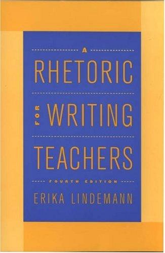 Cover for A rhetoric for writing teachers
